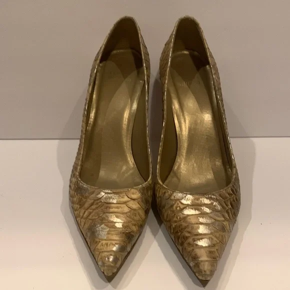 Stuart Weitzman Snakeskin Stilettos Size 9 - Picture 2 of 7